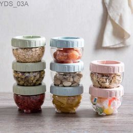 Storage Bottles Jars Plastic Sealed Cans Food Storage Jar Spice Teas Beans Candy Preservation Bottle Tool Kitchen Tool Value Container Set Multicolor 240327