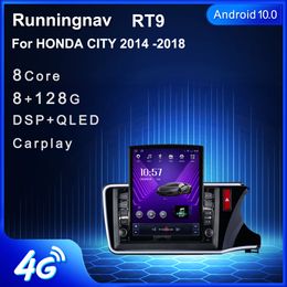 9.7" New Android For Honda City 2014-2018 RHD Tesla Type Car DVD Radio Multimedia Video Player Navigation GPS RDS No Dvd CarPlay & Android Auto Steering Wheel Control