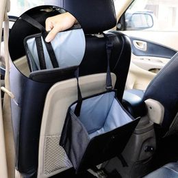 Car Organiser Foldable Trash Can Oxford Clothes Bag Bin For Automotive