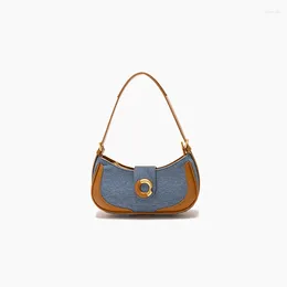 Evening Bags Denim Underarm Bag For Women Elevated French Vintage Charm Versatile Single Shoulder And Hand Carry Stick