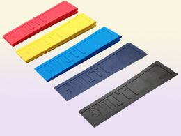 Silicone Rubber Watch band 22mm 24mm Black Yellow Red Blue Watchband Bracelet For navitimer/avenger/strap toos7062386