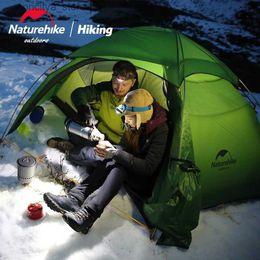 Tents and Shelters NatureHike Ultralight Hexagon Four Seasons Tents outdoor camping 2 person Outdoor Camping Hiking Double Layer Windproof Tent24327