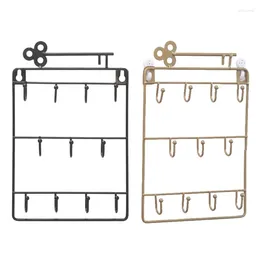 Hangers AT14 Iron Wall Mounted Hooks 11 Decorative Key Holder Coat Hat Rack Home Decor Storage Organiser