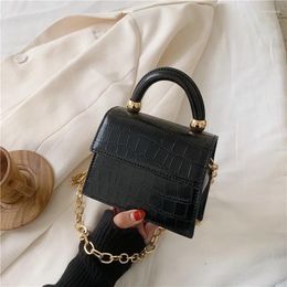 Bag Stone Pattern Leather Crossbody Bags For Women Handbags And Purses Chain Design Mini Shoulder Messenger Female Small Totes