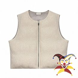 sleevel Arnodefrance Vest Jacket Parkas Men Women 1:1 Best Quality Woollen Cloth Zippered Bread Jackets O3GP#