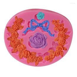 Baking Moulds 3D Food-grade Silicone Mold Rose Blossom Cake Decorating Tool Chocolate Candy Jello Moldes De Silicona Para Reposteria