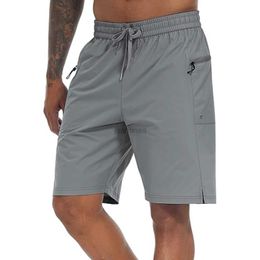 Men's Swimwear Mens Swimming Trunks Quick Dry Board Shorts with Mesh Lining and Zipper Pockets Solid Colour Breathable Beach Shorts 24327