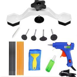 PDR Tools Pops a Dent Bridge Puller Kit with Melt Glue Gun Glue Sticks for Car Body Dent Repair3968322