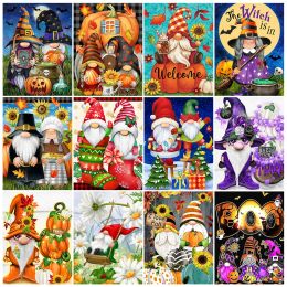 Knives Hot Sale Diamond Painting Gnomes New Collection 2022 Full Dimaond Embroidery Halloween Picture Art Christmas Santa Home Decor