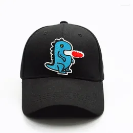 Ball Caps 2024 Cartoon Dinosaur Embroidery Cotton Baseball Cap Hip-hop Adjustable Snapback Hats For Men And Women 354