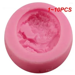 Baking Moulds 1-10PCS Oval Cameo & Frame Fondant Mold Miniature Silicone Mirror Sugar Cake Decorating Tools