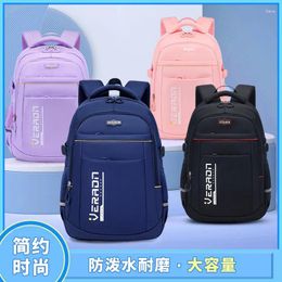 Backpack Student Schoolbag Korean Fashion Kids Large Capacity Lightweight Breathable Wear-resistant Waterproof School