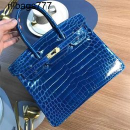 Luxurys Genuine Leather Bk Handbag Nile Crocodile Skin Women's Pure Sewn Bk25 30h Can Be High End Private