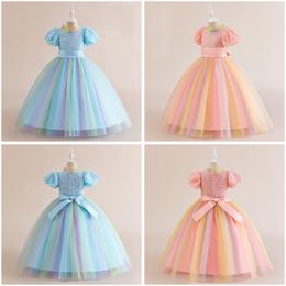 Pretty Pink Blue Jewel Girl's Pageant Dresses Flower Girl Dresses Girl's Birthday/Party Dresses Girls Everyday Skirts Kids' Wear SZ 2-10 D327229