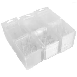 Decorative Flowers 60 Pack Wax Melt Containers-6 Cavity Clear Empty Plastic Molds - Clamshells For Tarts Melts.