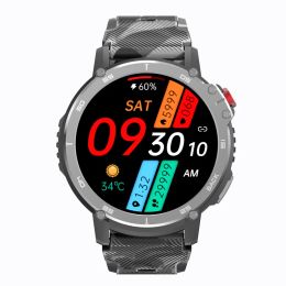 Watches C22 Men's Smart Watch BT Call 4GB ROM Fitness Tracker 3ATM Waterproof Sport Fitness Smartwatch for Xiaomi Huawei IOS Phone 2023