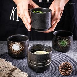 Mugs Retro Japanese Ceramic Mug Porcelain Matcha Glaze Colour Cups Office Dinning Coffee Kungfu Teacup Personalised Cup Drinkware