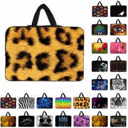 Backpack Leopard Laptop Handle Bag Carry Case Unisex 10 11 12 13.3 14 15 16 17 Inch Notebook Portable Pouch Computer Accessories Fundas