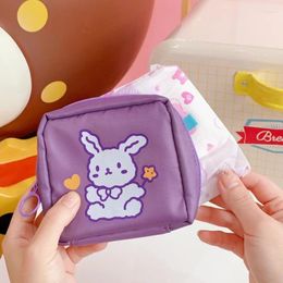 Storage Bags Sanitary Napkin Bag Portable Cute Cosmetic Waterproof Girl Small Travel Earphone Lipstick Towel