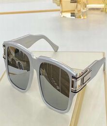 Cool Men Silver Mirror Sunglasses Square Frame Glasses TWO Limited Sunglasses uv400 Protection with Box4485834