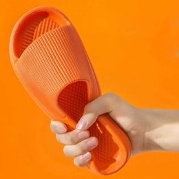 Slippers Slippers Summer Bathroom Slipper Anti slip Eva Sower Slides Womens Solid Swimming Pool Flip Floor Indoor Ome 2023 Soes H240326ECEU