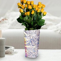 Vases Glass Flower Vase Geometric Elegant Gift Plant Centrepiece For Office Kitchen Living Room Home Decor Wedding