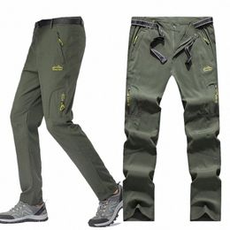 lightweight Fishing Pants Stretch Waterproof Tactical Pants Men XL-5XL Summer Quick Dry Hiking Pants Men Zipper Pockets Trousers 80nt#
