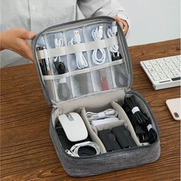 Storage Bags Cation Waterproof Digital Electronic Organiser Cable Bag Portable USB Data Line Cosmetic Zipper Pouch