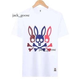 Physcho Bunny Rabbit Polo T Shirt Designer Mens T-shirt Trendy Fashion USA High Street Short Sleeve Tshirts Clothing Streetwear Psychological Bunny Psyco Bunny 482