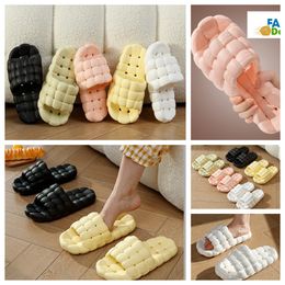 Slippers Home Shoes GAI Slides Bedroom Shower Rooms Warms Plush Living Room Soft Wear Cottons Slippers Ventilate Womans Mans black green white