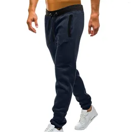 Men's Pants Male Casual Fitness Running Colour Block Pockets Versatile All Season Spring Autumn Work Wear