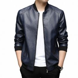 top Grade New Brand Designer Casual Fi Classic Faux Pu Fi Leather Jacket Motorcycle Men Coats Mens Clothing 2023 w8ob#