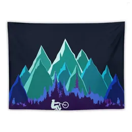 Tapestries MTB Mountains Tapestry Korean Room Decor House Decorations Decoration Style