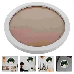 Frames Wooden Round Po Frame Nordic Picture Holder Creative Wall Pographs Commemorate Wedding
