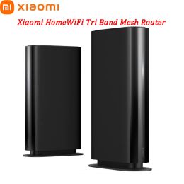 Routers XIAOMI HomeWiFi TriBand Mesh Router WiFi 6 Qualcomm Processor 8channel Signal Amplifier 160MHz 2.5G Network Port VPN PPPoE