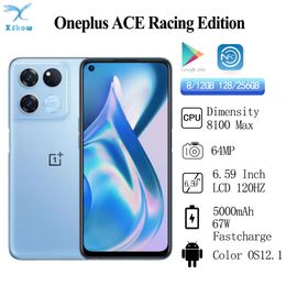 New Oneplus Ace Racing Edition 5G MTK Dimensity 8100 MAX 6.59 Inch 64MP Rear Camera 120hz 5000mah 67W Fast Charge NFC