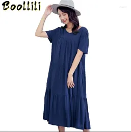 Party Dresses Plus Size Boollili For Women 4xl 5xl 6xl Summer Dress Ropa Mujer Verano 2024 Casual Loose Cotton Vestidos