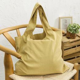 Shopping Bags 2024 Shoulder Bag Women Shopper Cotton Linen Tote Female Solid Simple Large Capacity Crossbody Designer Handbags