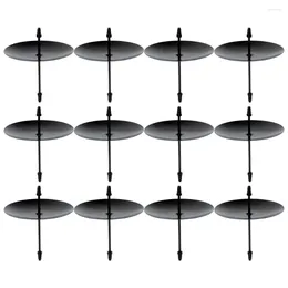 Candle Holders 12 Pcs Cake Support Rack Glass Stand Base Fix Accessories Iron Tealights Candles
