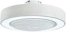 Ceiling Lights 22'' Modern Flush Mount Fan Remote Control Dimmable 3-Color LED Light Energy-Saving For Bedroom Living Room Kitchen