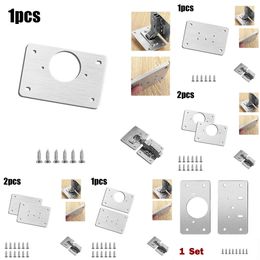 2024 Other Home Appliances Cabinet Hinge Repair Plate Kit Kitchen Cupboard Door Hinge Mounting Plate Furniture Door Hardware Stainless Steel Hinge Repair