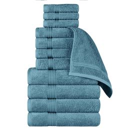 High Quality Egyptian Cotton 12 Piece Towel Set, Various Towels Suitable for Home and Guest Room Bathroom Decoration Essential Items, Including Bathrooms,