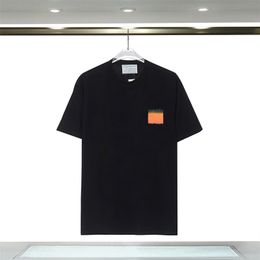 maglietta da uomo firmata top lettera stampata felpa oversize a maniche corte magliette pullover in cotone estivo vestire A10