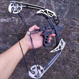 Bow Arrow 30lbs Mini Falcon Compound Bow Small Metal Material Archery Equipment Non-straight for Outdoor Hunting Pull Recurve Bow yq240327