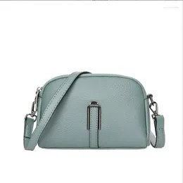 Shoulder Bags Women Brand Designer Genuine Leather Messenger Fashion Summer Color Small Handbag Female Cowhide Crossbody