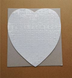 sublimation blank pearl light pager puzzles heart love shape puzzle transfer printing blank consumables child toys gifts PUN015302759