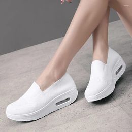 Shoes Autumn 2024 Walking 455 Women Sneakers Flat Platform Woman Breathable Mesh Slip on Creepers 7697 5