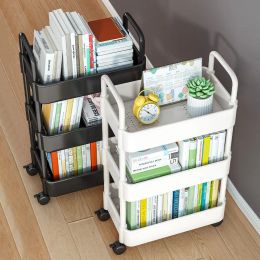 Racks Mobile Storage Rack Trolley Snack Books Vegetable Cosmetics Storey Storage Rack with Wheels Bathroom Kitchen Home Organiser Tool