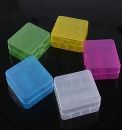 Battery Case Box Safety Holder Storage Container Colorful High Quality Plastic Portable Case fit 26650 Battery9248390