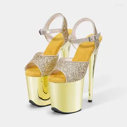 Exotic 20cm/8inches Fashion Sexy Upper PU Sandals LAIJIANJINXIA High Heel Platform Party Women Pole Dance Shoes HSS202402 185 718 5